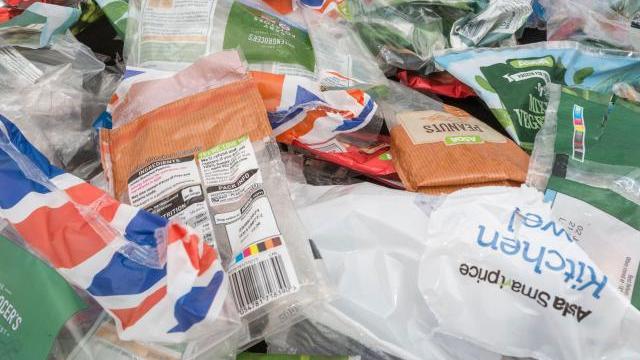 a collection of soft plastic packaging